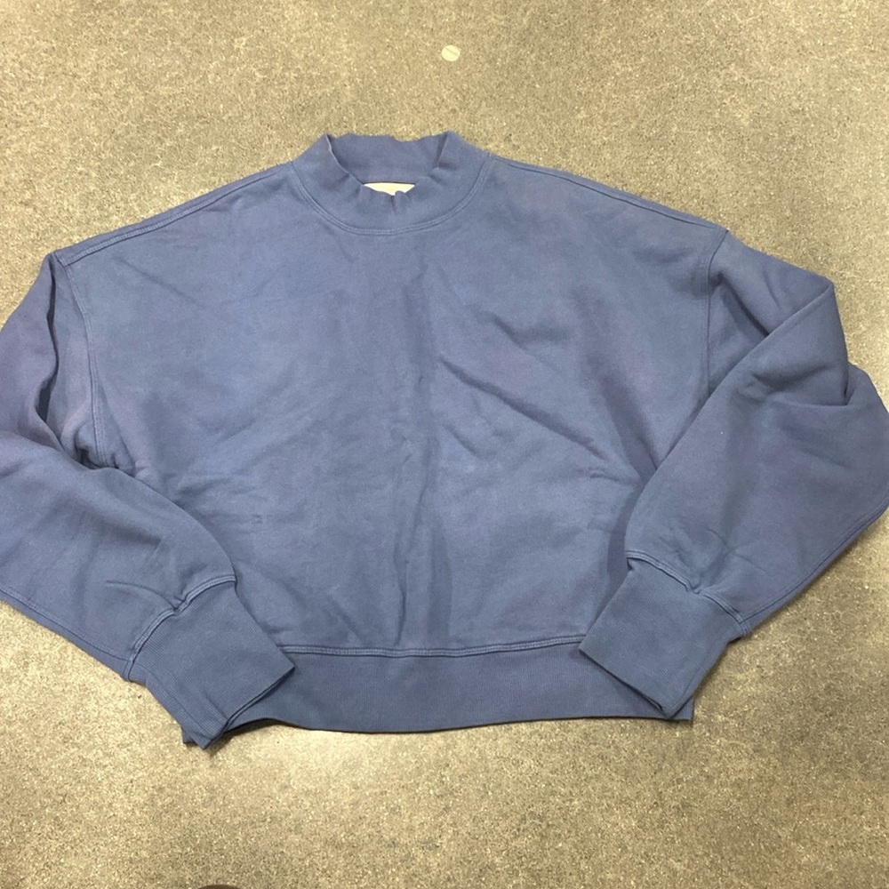SPIRITUAL GANGSTER BLUE CREWNECK Cropped